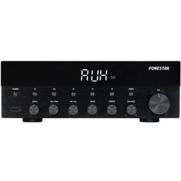 Fonestar AS-1515 Amplificador Estéreo HiFi con Bluetooth, Radio FM, 15+15W RMS, USB y MP3